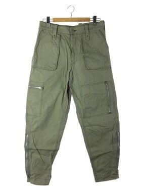 Cav Empt Olive Green Unisex Cargo Pants with Zip Details